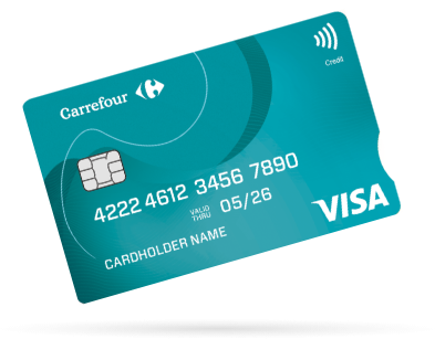 Visa kaart van Carrefour Basic